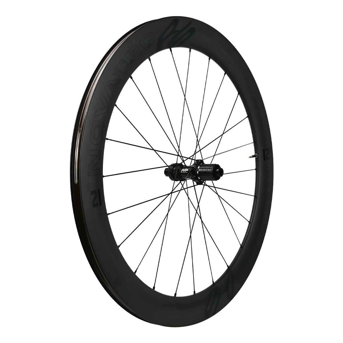 Novatec carbon Road disc wheels R6 Pro-CL, tubeless ready, 12×100/12x142mm, Shimano HG