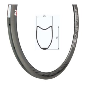 Rim Carbon R3-T_U2.1 Wide Front Rim 20H (10:10) with R3 logo
 - SRV