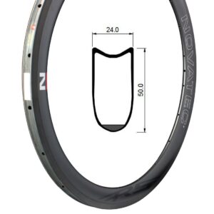 Rim Carbon R5-T_U2.1 Wide Rear Rim 24H (8:16) with R5 logo

 - SRV