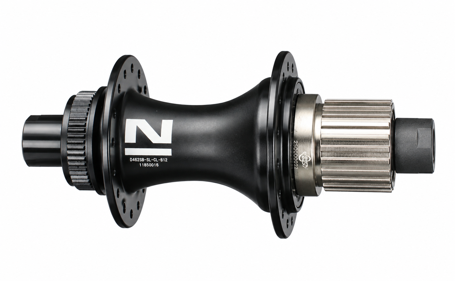 Rear disc hub Novatec D462SB-SL-CL-B12-S3S-MS, centerlock, Matte black, 32 holes