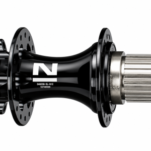 Rear disc hub Novatec D462SB-SL-B12-S3S-MS, black, 32 holes